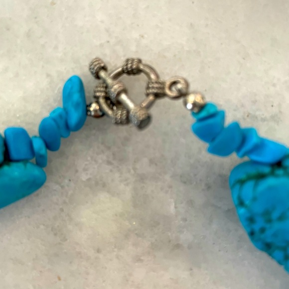 Turquoise natural stone necklace - Picture 2 of 2